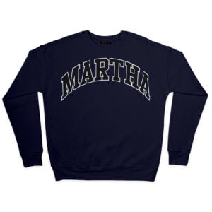 Martha Classic - College Sweatshirt Regular fit Soft breathable fabric Round neckline Long sleeves Printed logo at chest Cold Machine Wash Material: 100% cotton